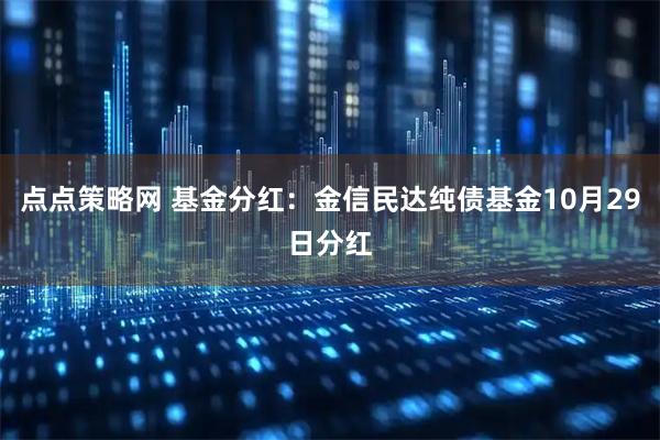 点点策略网 基金分红：金信民达纯债基金10月29日分红